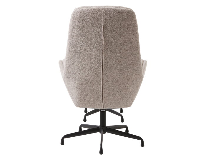 Fauteuil sifton met voetenbank Boucle - Taupe