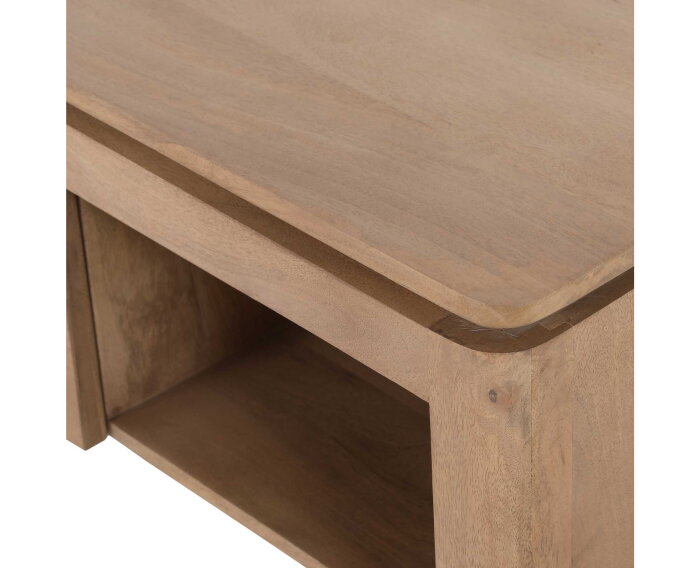 Vierkante Salontafel Dallas Naturel Mangohout 80 cm