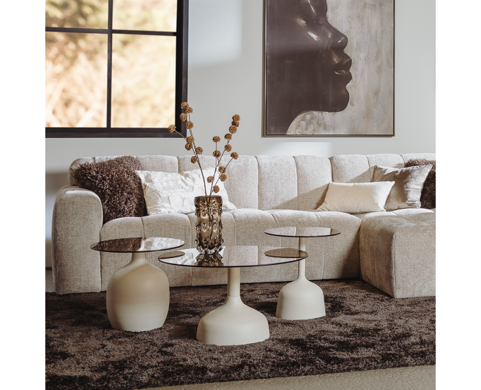 Austin 2 5-AL + Chaise R - Haga 30 beige