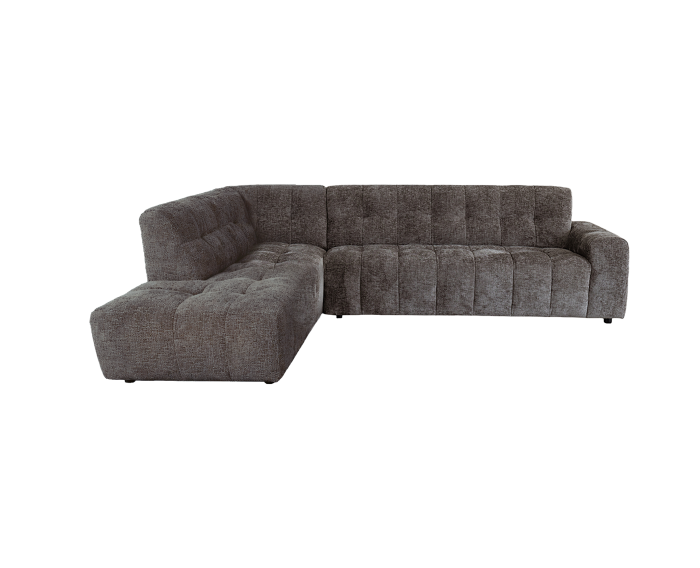 Memphis 3-AR + Ottoman L - Haga 16 charcoal