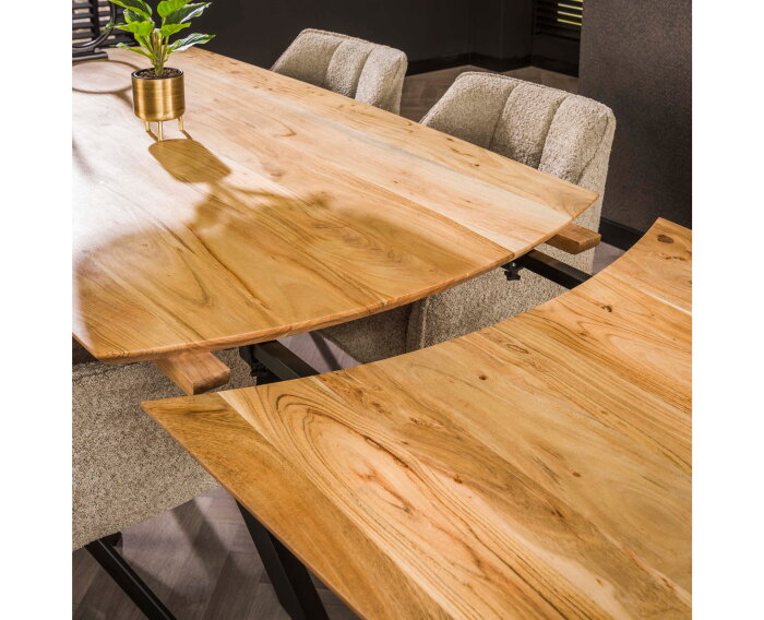 Eettafel Santiago verlengbaar acacia 175-275 cm - naturel