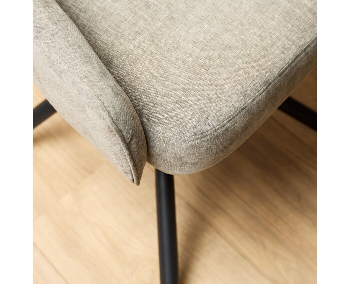 Eetkamerstoel Hanna | Ash Grey | Met armleuning
