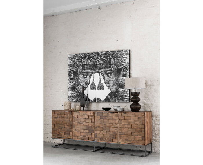 Wall Art Balinese Twins,110x150 cm, Painting on canvas