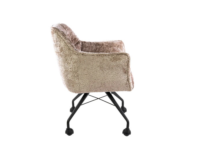 Armstoel wieltjes Raster VPE2 - Savelle Zandkleur