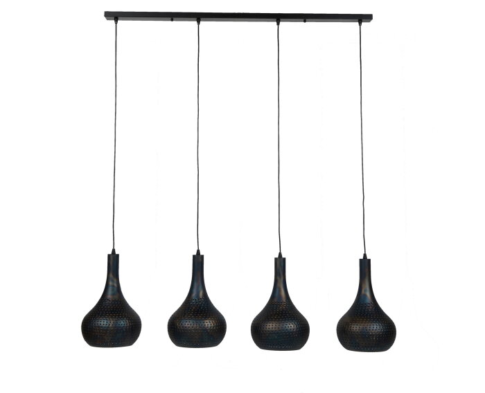 Hanglamp Punch 4 Lampen | Ray-Zwart