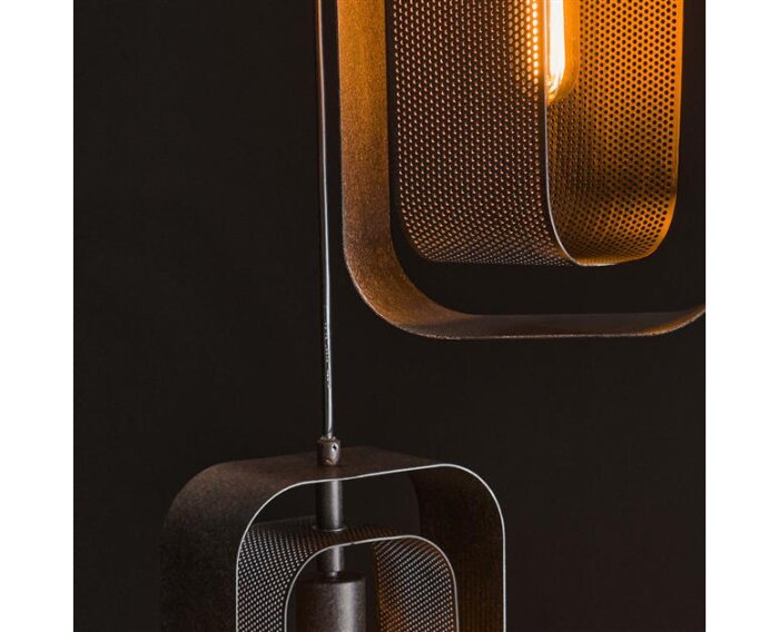 Hanglamp 3L mesh rotate - Artic zwart