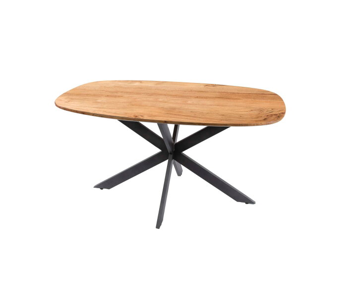 Eettafel Kopenhagen Deens ovaal Acacia 150x90 cm - Naturel
