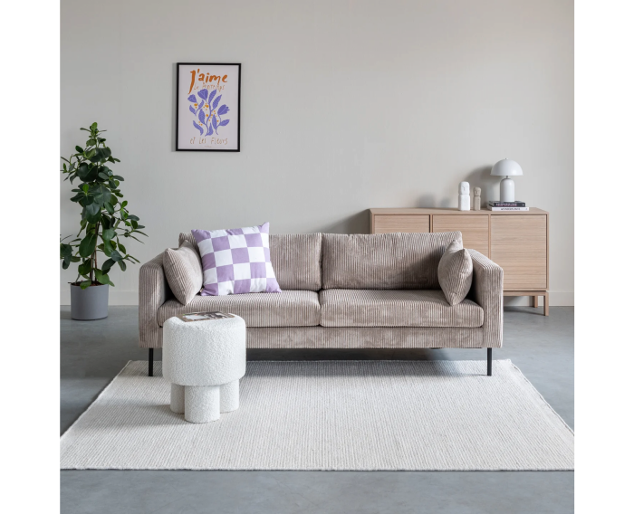 by fonQ Chess Vloerkleed - Wit - Rechthoekig - 160 x 230 cm