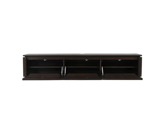 Zwevend tv meubel Dallas Bruin Mangohout 165 cm