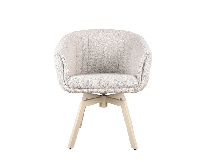 Eetkamerstoel Brussel draaibaar poot Mars beige - cosmo nature 01