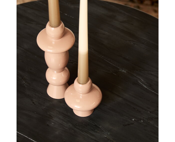 Salontafel Nova | Set van 2 | Rond | Zwart marmer