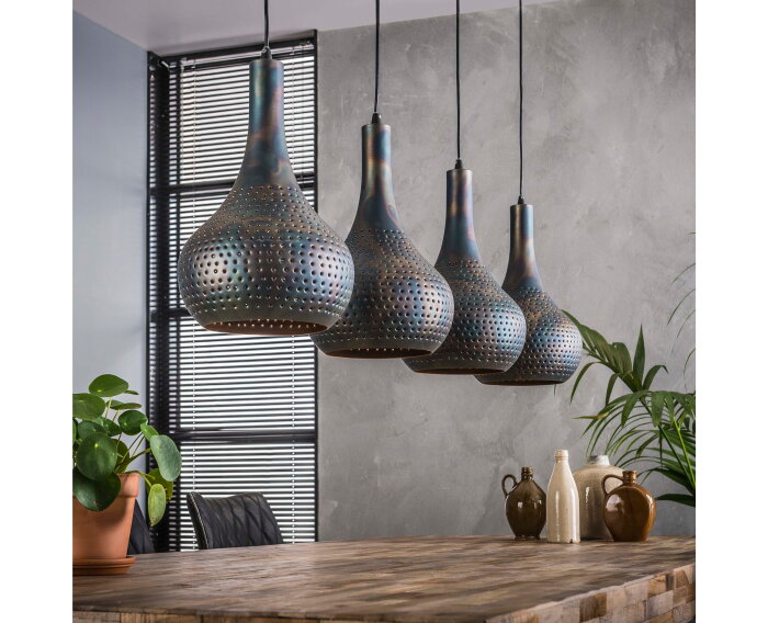 Hanglamp Punch 4 Lampen | Ray-Zwart