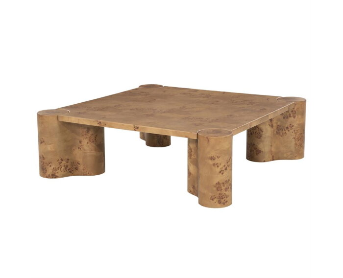 Salontafel Dorian 90x90cm - bruin | Eleonora