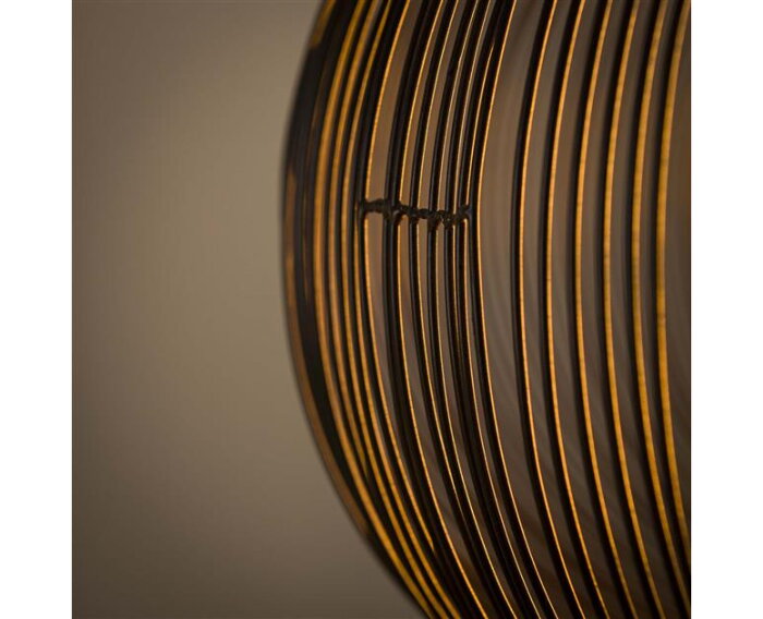 Hanglamp Ø70 copper twist - Zwart nikkel
