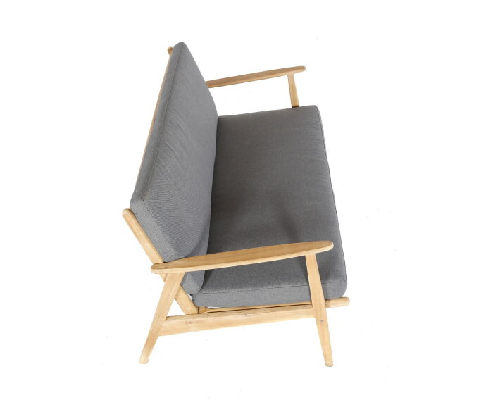 NARVIK LOUNGE SET - LIGHT TEAK LOOK / ROYAL ANTHRACITE