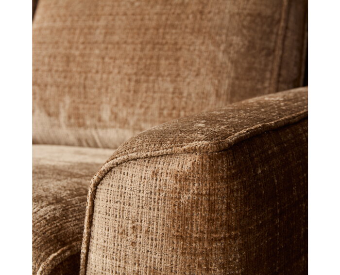 MySofa Teddy Hoekbank Cinnamon Divan Links+2,5 zits