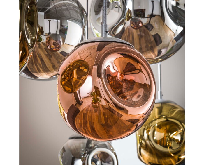 Hanglamp Stellar 7 lampen - Oud zilver