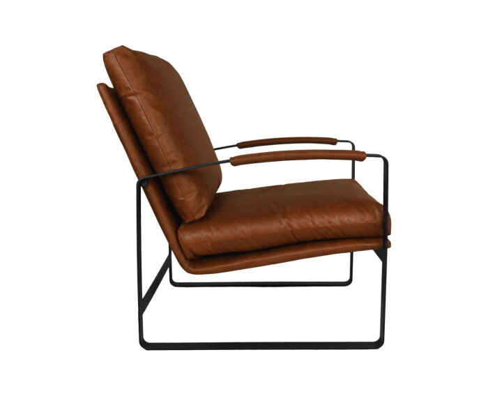 Fauteuil Miami leer - Cognac