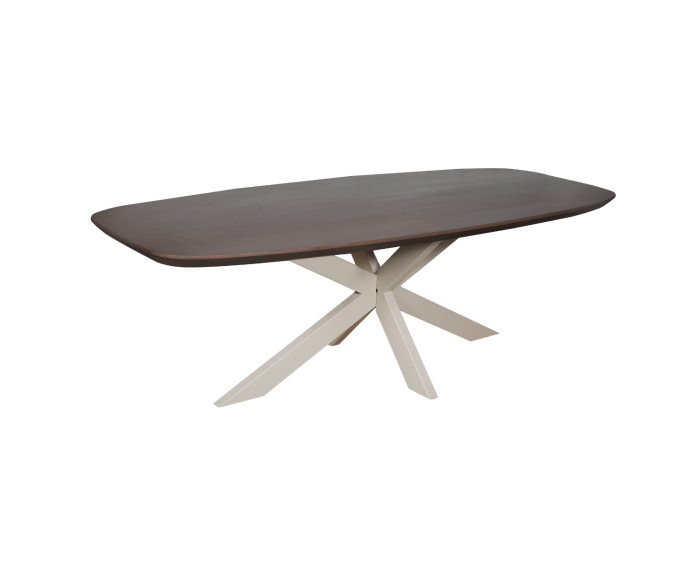 Eettafel Madison Walnut | 280 cm | Deens Ovaal | Poot Sand