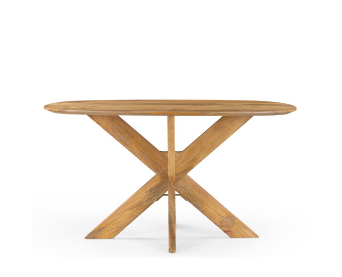 Eettafel Deens Ovaal Runa met Houten Onderstel 140