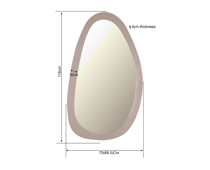 Spiegel Lou | 70 cm | Sand
