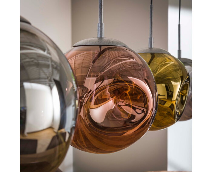 Hanglamp Stellar 4 lampen - Oud zilver