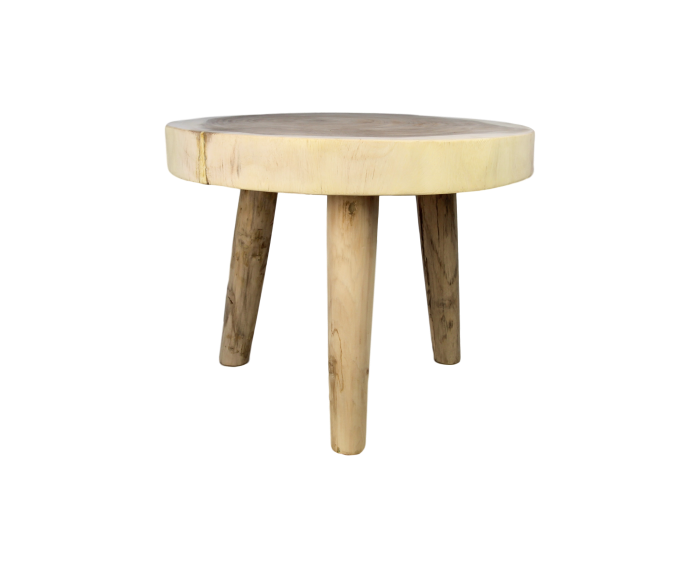 Bijzettafel - Rond - ø50 cm - Naturel - Munggur