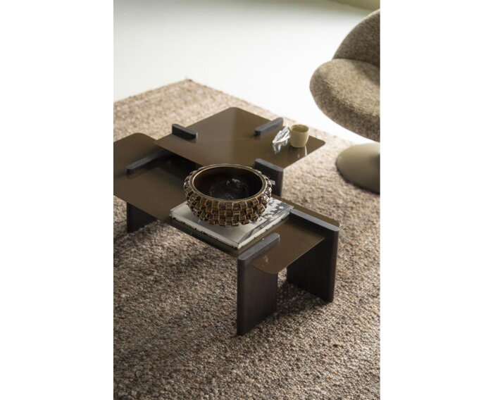 Coffee table Voro 43x103cm - bruin | BY-BOO