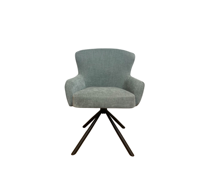Eetkamerstoel Hanna | Charcoal Brown | Met armleuning