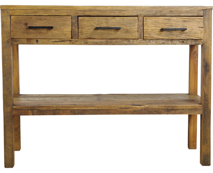 Sidetable Brent gerecycled hout naturel - 110 x 40 x 85 cm