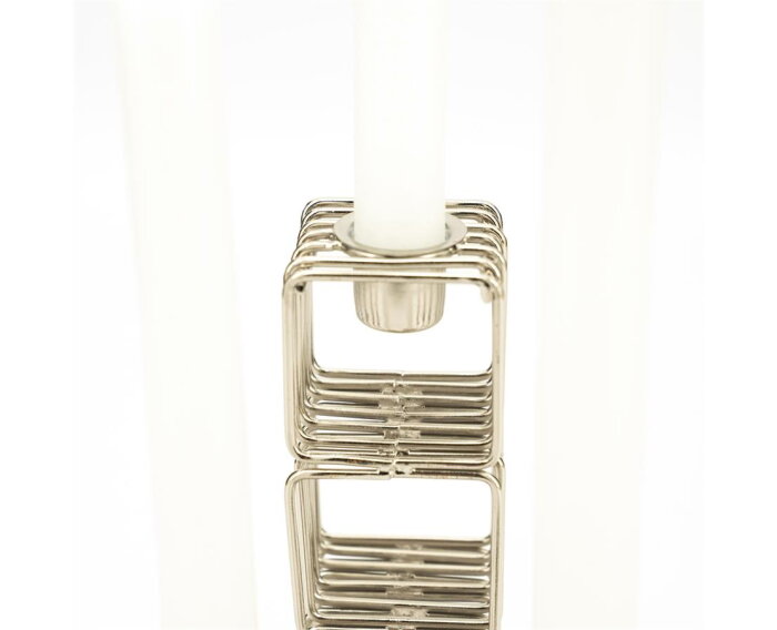 Candle holder WireWorks - silver | BY-BOO
