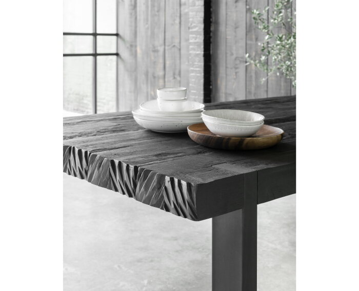 Timeless Black eettafel Beam 275 cm