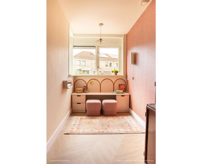 Stool Kelso - roze | BY-BOO