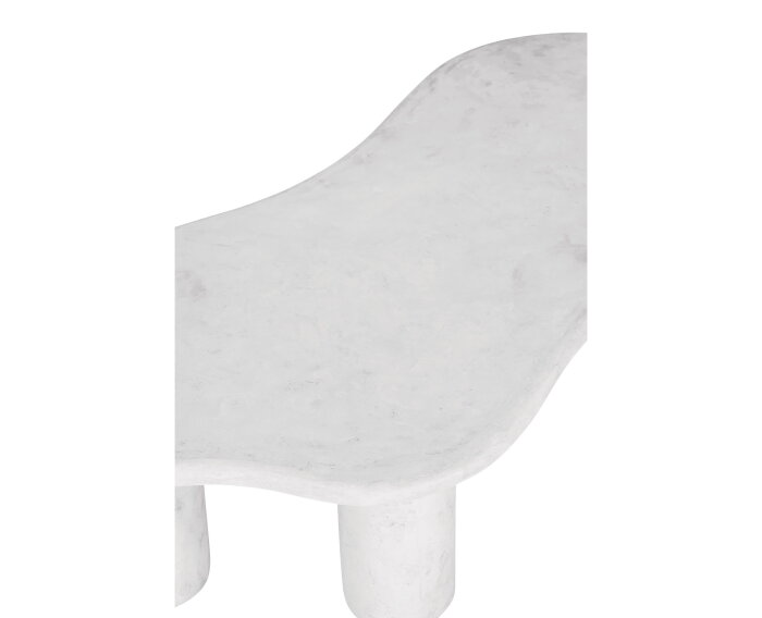 DTP Home Scala salontafel Curva organisch 130&times;69&times;35 cm &ndash; Mortex &ndash; Chalk