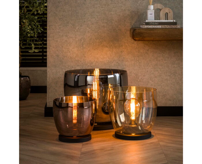 Vloerlamp UP XXL - Smoke grey glas