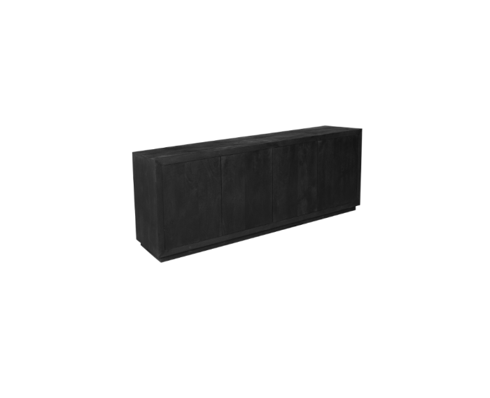 Dressoir Brussel Black 4 deurs | 200 cm