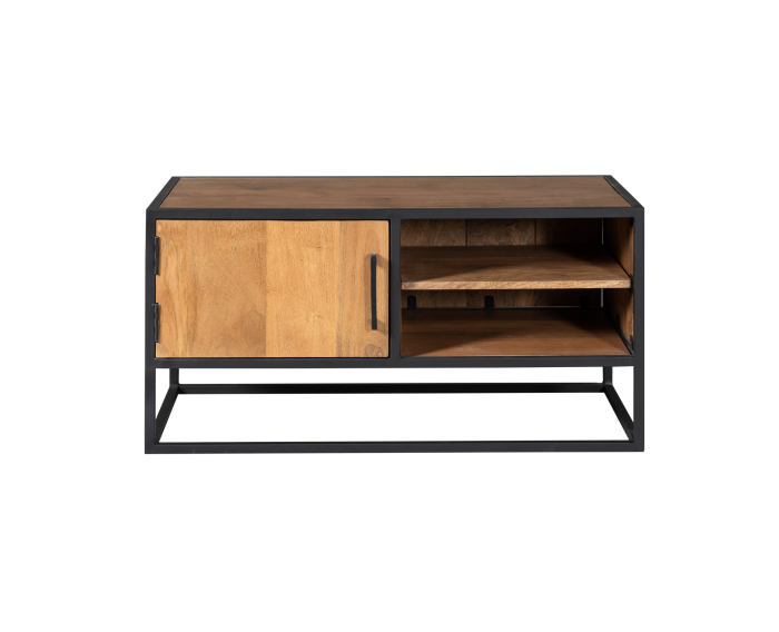 Tv meubel Denver | Mangohout en staal | 100 cm