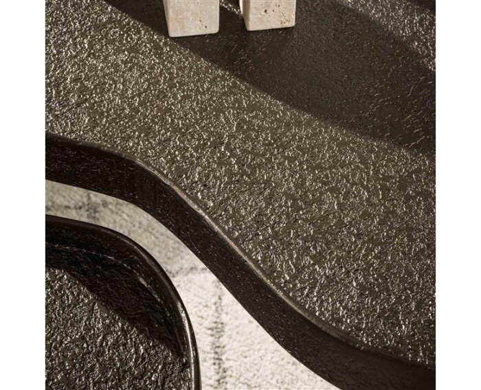 Salontafel Contour niervormig set/2 - Brons liquid metal