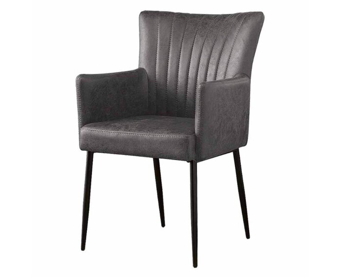 Toledo Armstoel - fabric Savannah anthracite