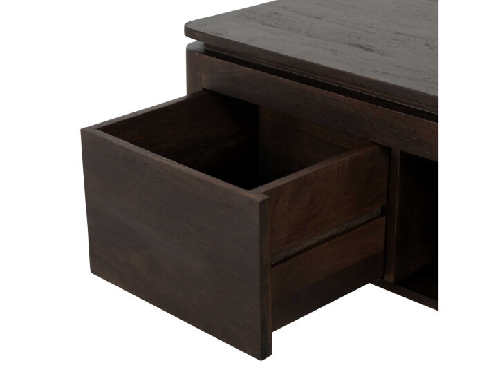 Vierkante Salontafel Dallas Bruin Mangohout 80 cm