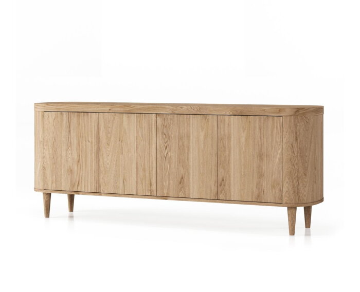 HSM Collection-Dressoir Dune 4 Deur-200x50x77,5-Naturel-Eiken