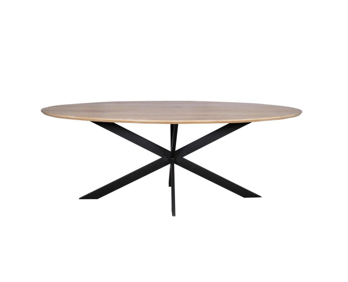 Eiken eettafel Ferris | Ovaal 180 cm | Naturel