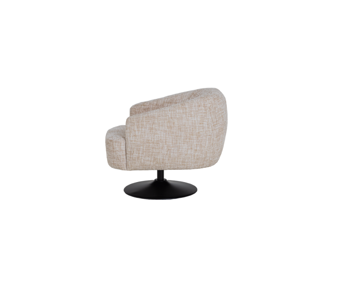 Barga Fauteuil - fabric TED 24 off white (draaibaar)