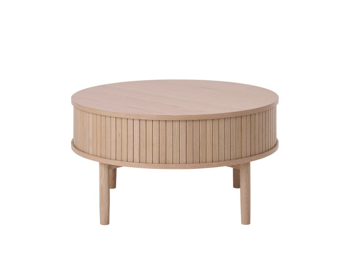 Salontafel Meta rond eikenhout &Oslash;85 CM - Naturel
