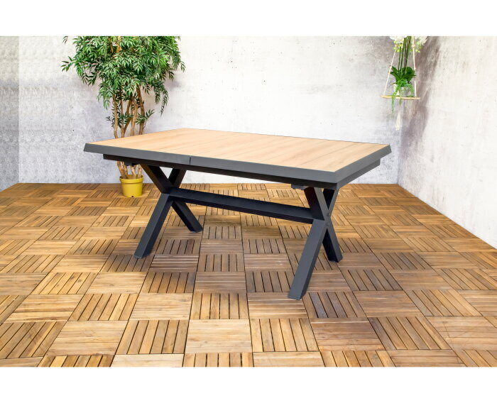 Uitschuifbare Tuintafel Monaco 167/207cm - Antraciet