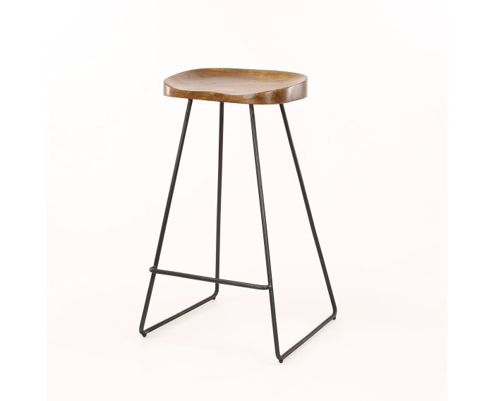 Barstoel Acacia Houten Zitting