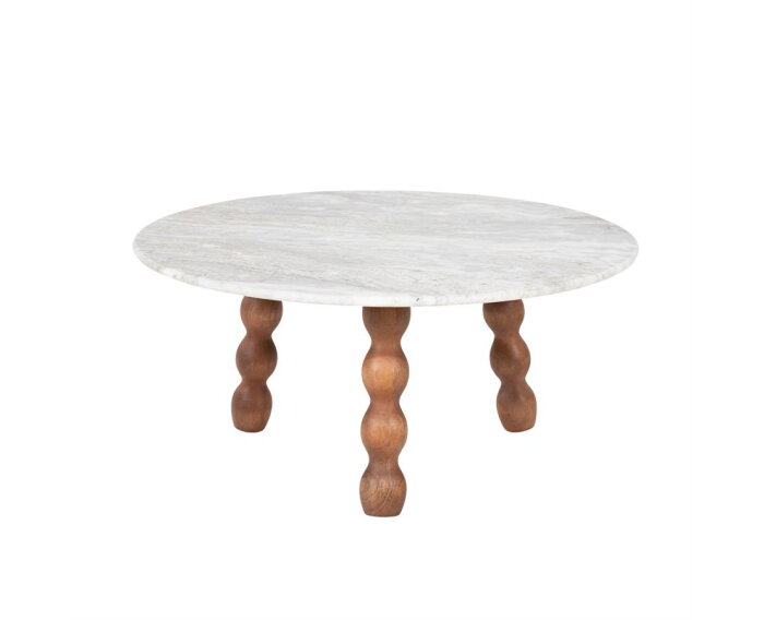 Coffee table Nelo large 75x75cm - bruin | BY-BOO