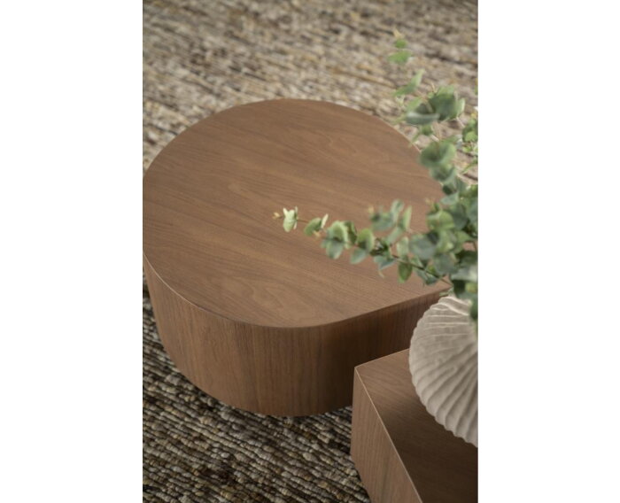 Bijzettafel Jules 55x55cm - bruin | Eleonora