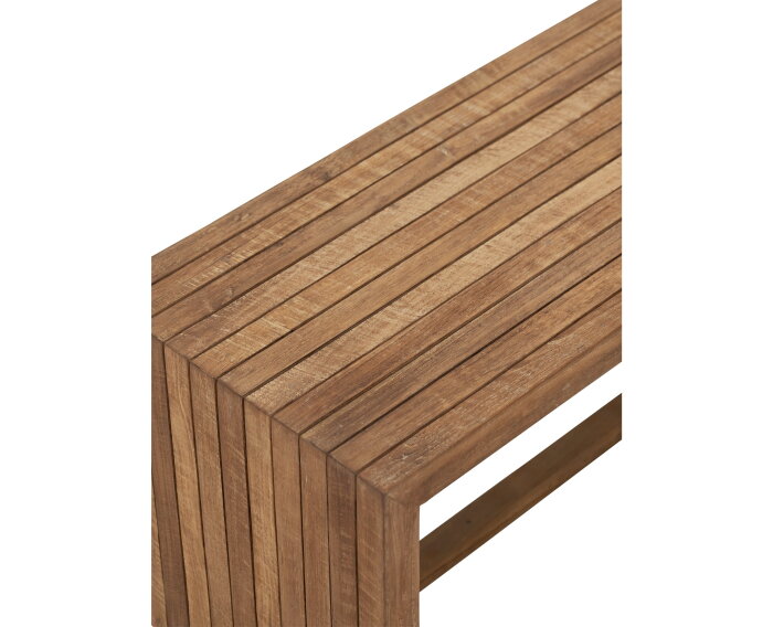 DTP home Lagoon bijzettafel rechthoekig teakhout naturel - 95 x 35 x 38 cm