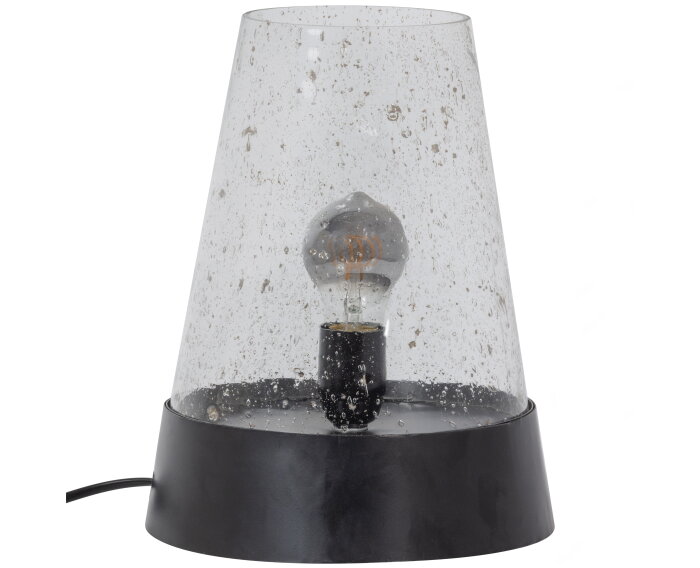 Costly Tafellamp Glas/metaal Zwart - BePureHome